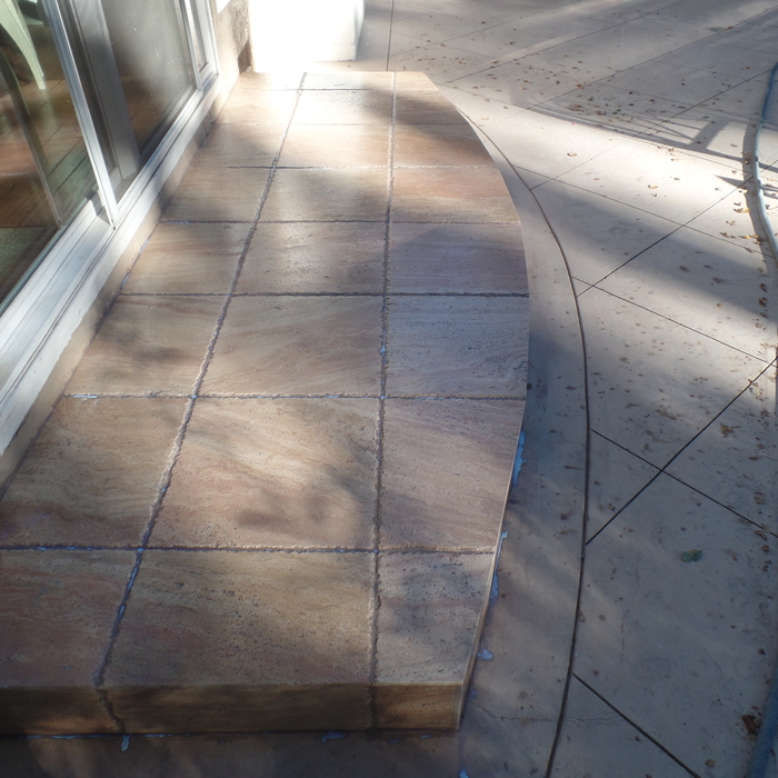 Outdoor patio stone tile
