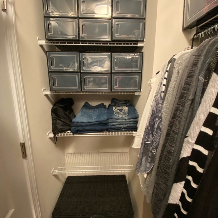 Small closet space