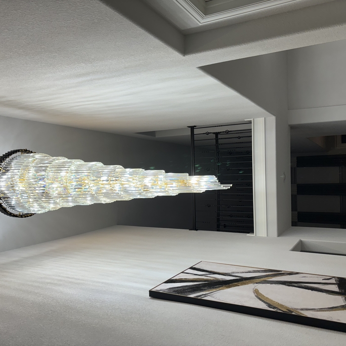 chandelier installation