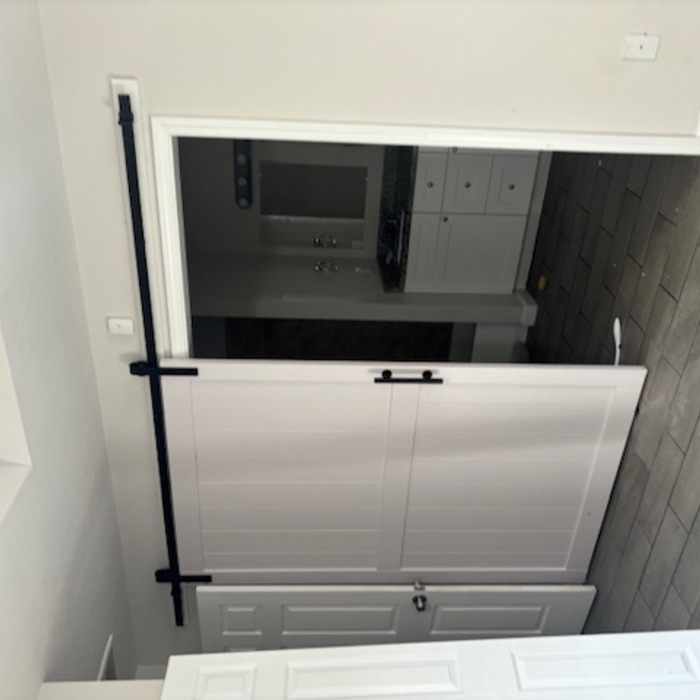 Burn door installation