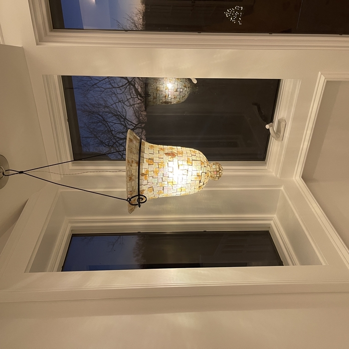 Custom Light from Moroccan Mosaic Pendant Vase