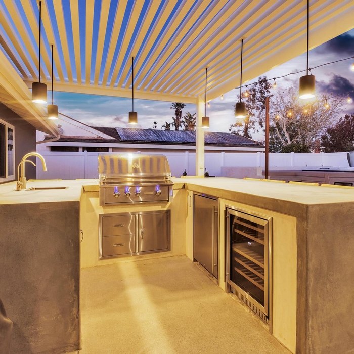 Custom outdoor kitchen