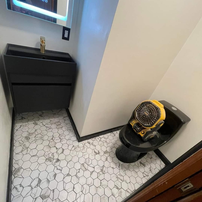 Finished bathroom