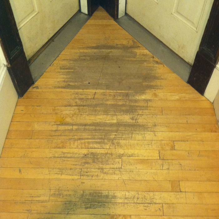Prior to sanding