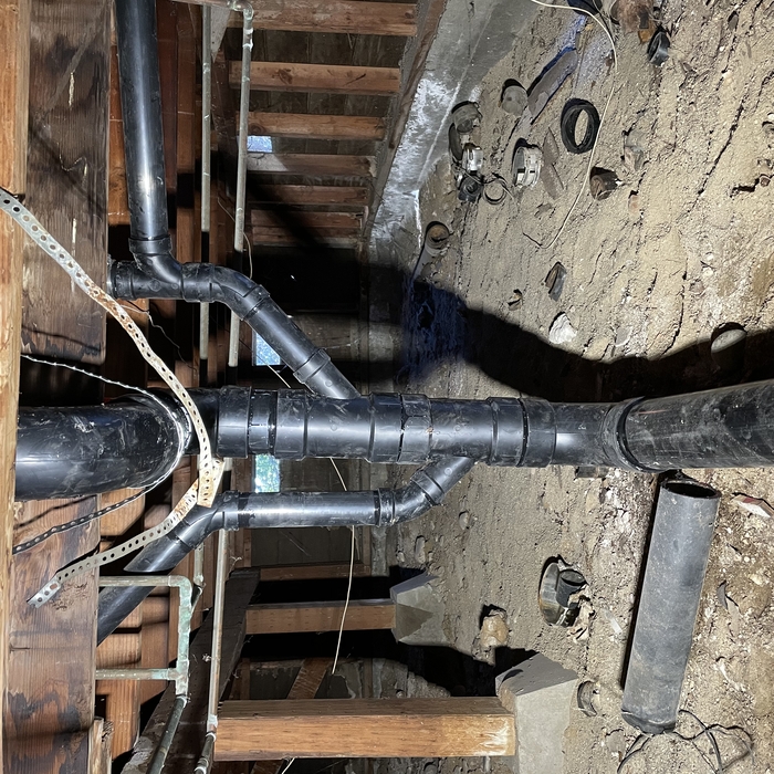 Sewer pipe install