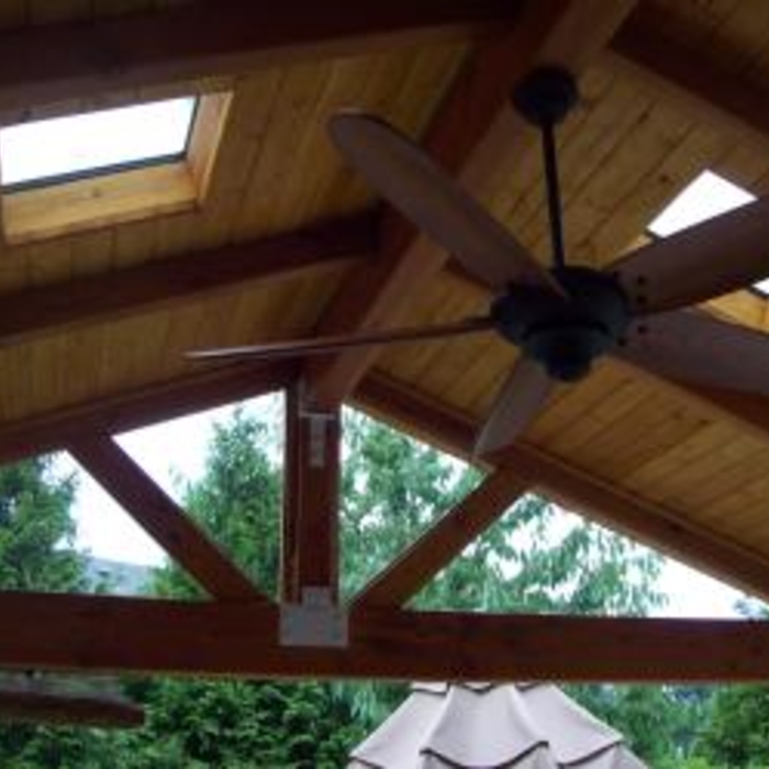 Large beam patio cover