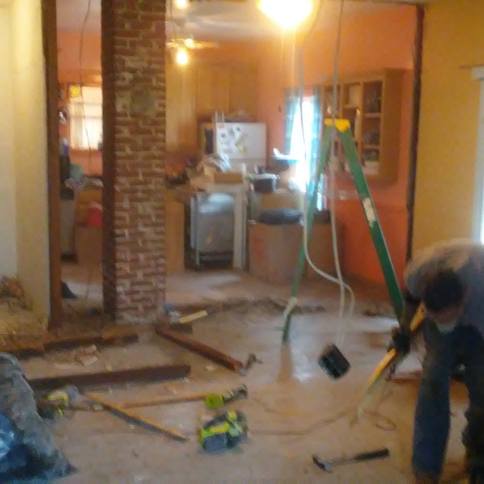 During demolition