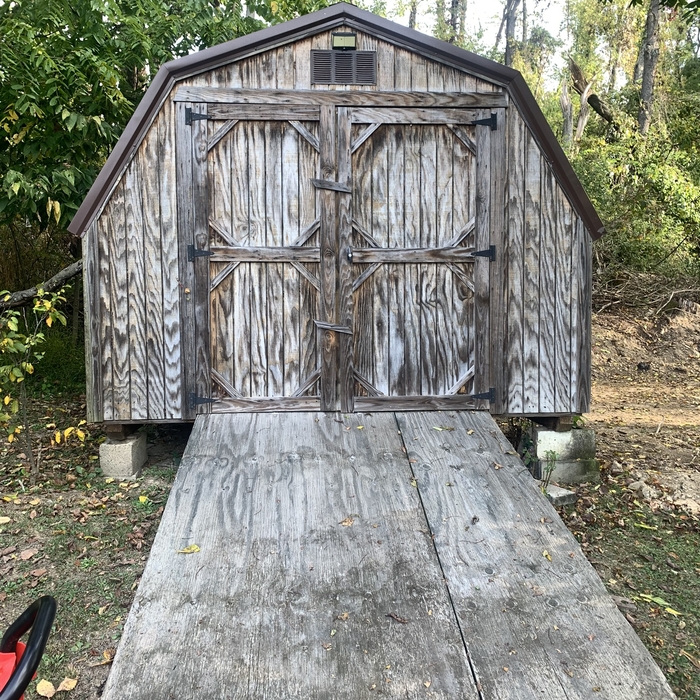 Shed before restoration