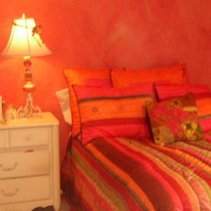pink and yellow colorwash