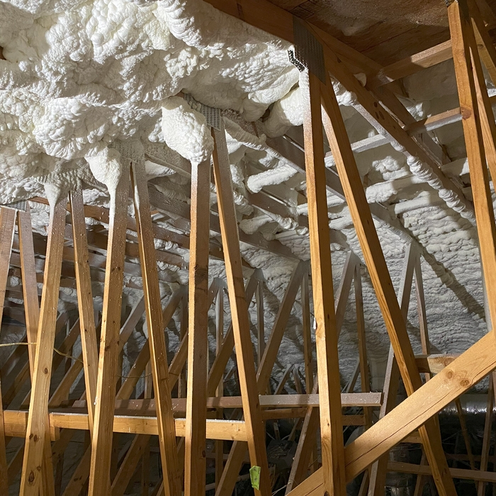 Open-Cell Spray Foam Attic