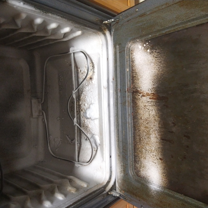 After stove clean out
