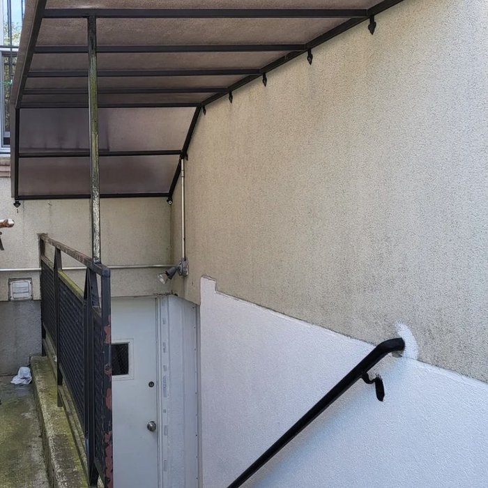 Basement stairs awning