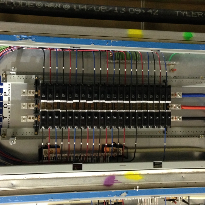 New panel install