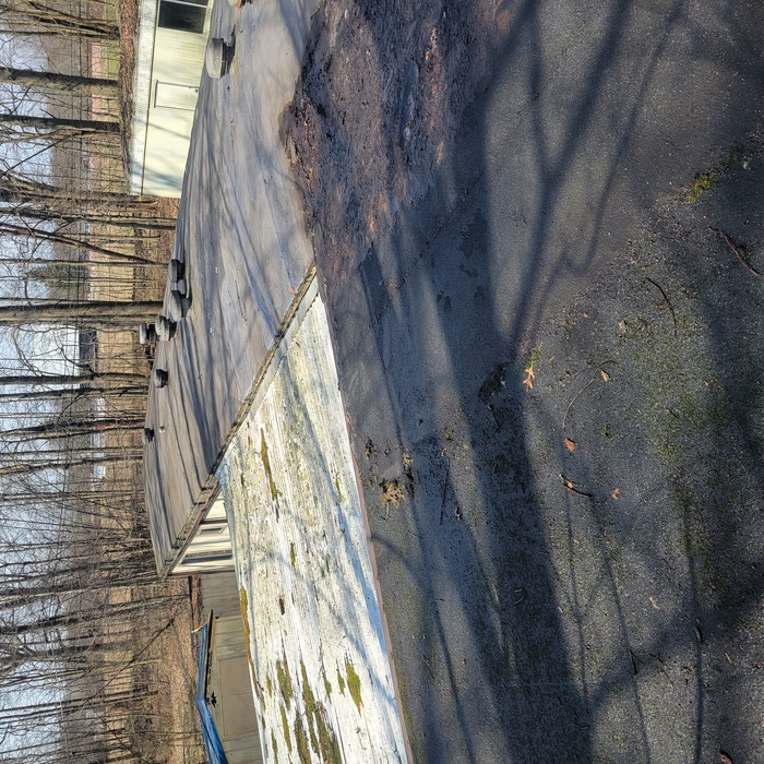 Metal roof on trailer