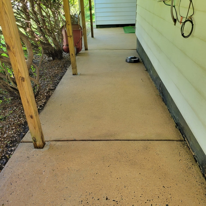 Power Washing Sidewalk