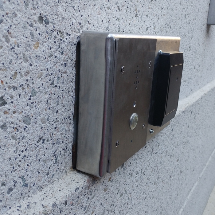 combo access control card reader and IP intercom