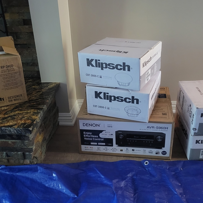 New home theater equipment