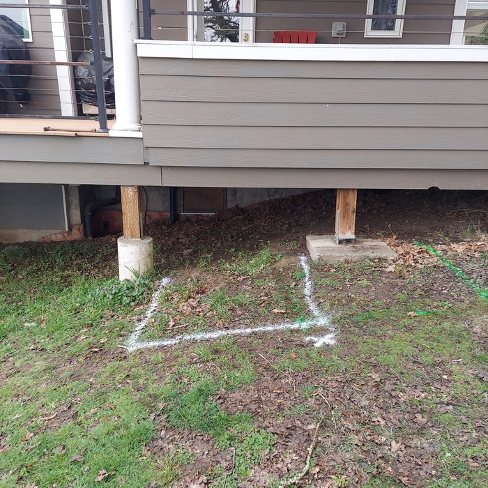 Patio Before Stair &amp; Landing Install