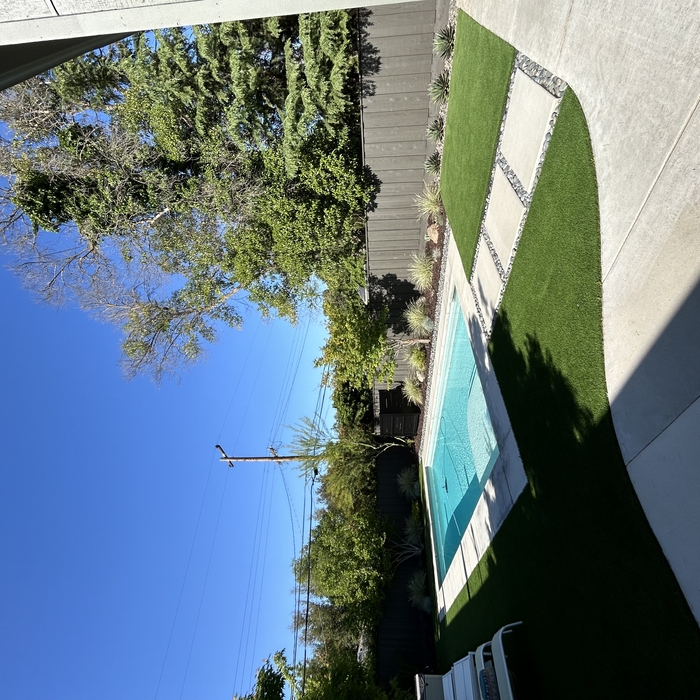 Synthetic turf installation