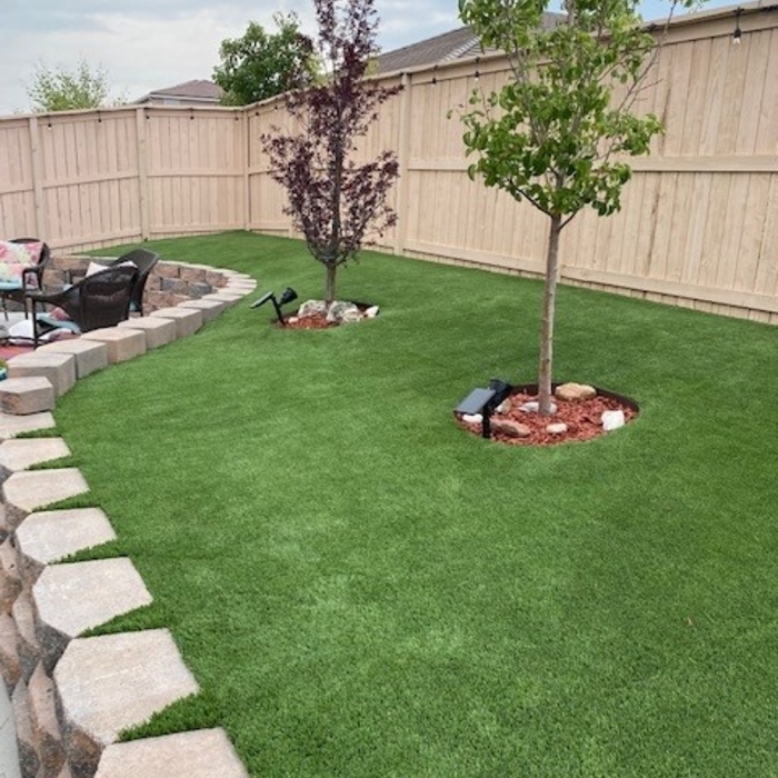 Retaining Wall &amp; Turf Install
