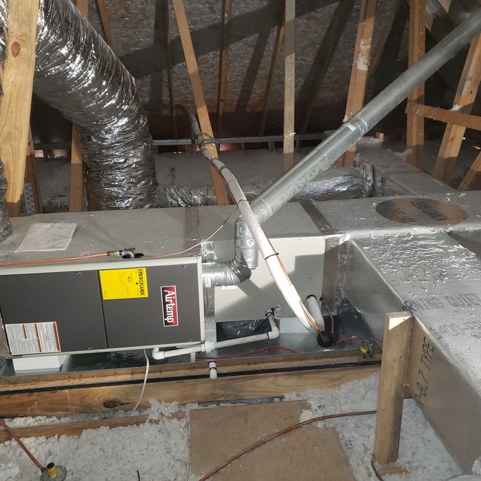 HVAC in the attic