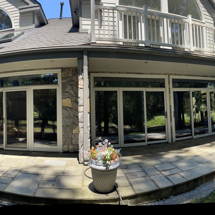 Panoramic picture patio