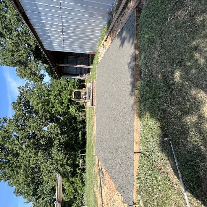 Concrete first poured