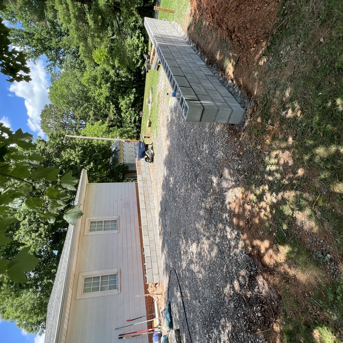 Block laying process