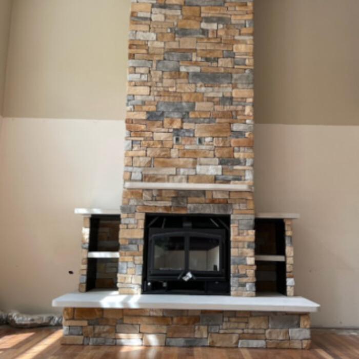 June Fireplace Installation