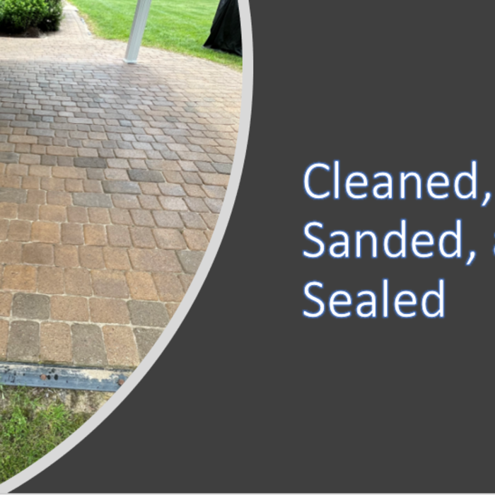 Cleaned, Sanded &amp; Sealed Pavers