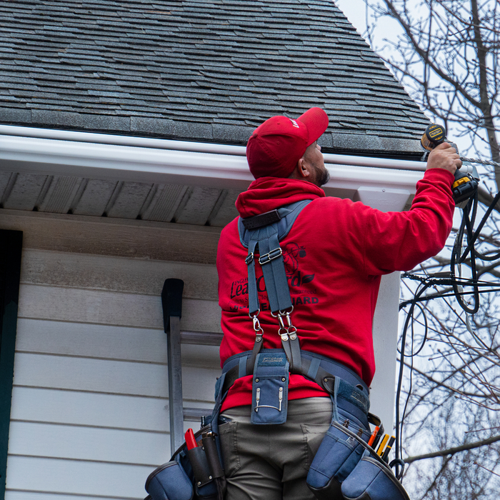 LeafGuard being Installed