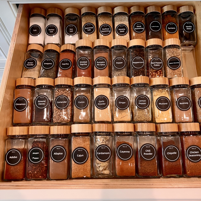 Spice Organization in Drawer