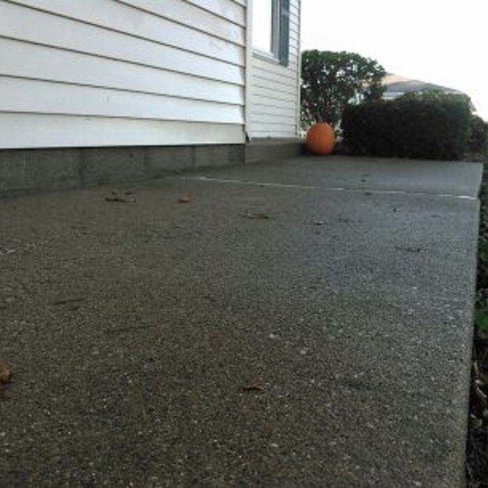 Finished sidewalk