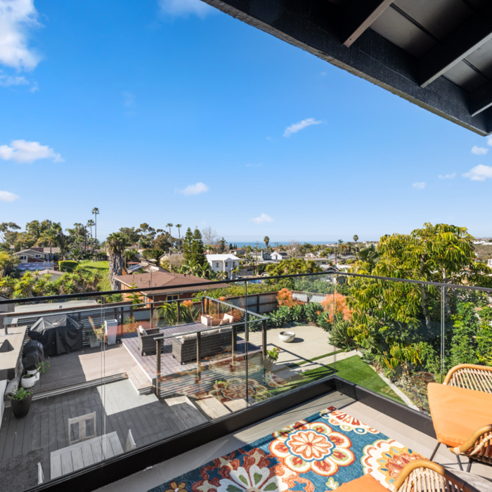 Balcony off the master bedroom