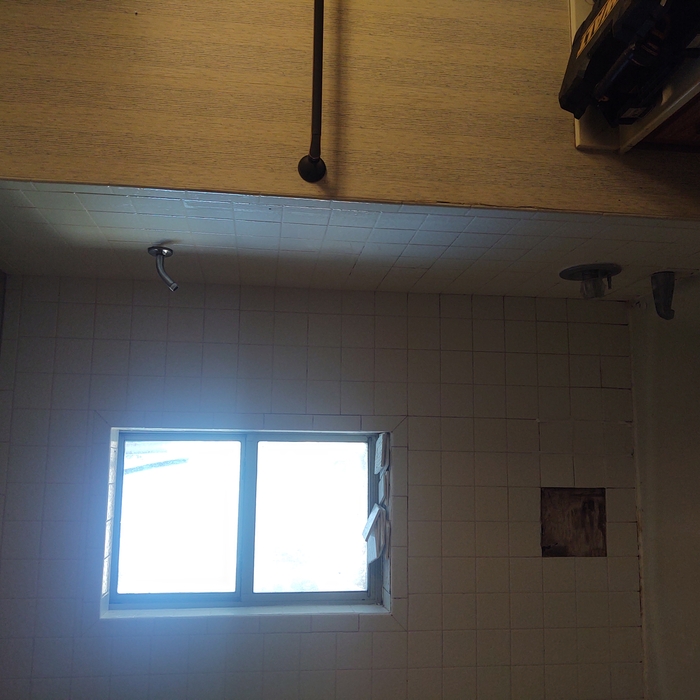 Old shower tile