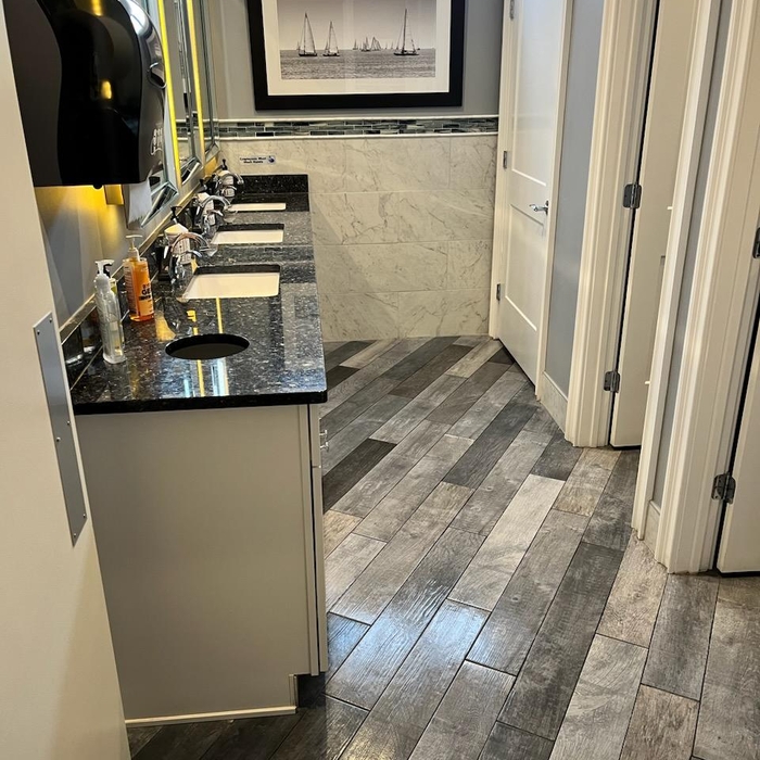 Finished bathrooms