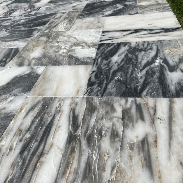 Marble pool deck