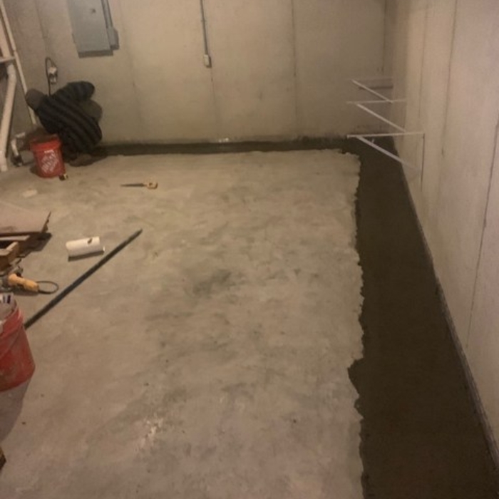 Interior Waterproofing Without Wall Shield
