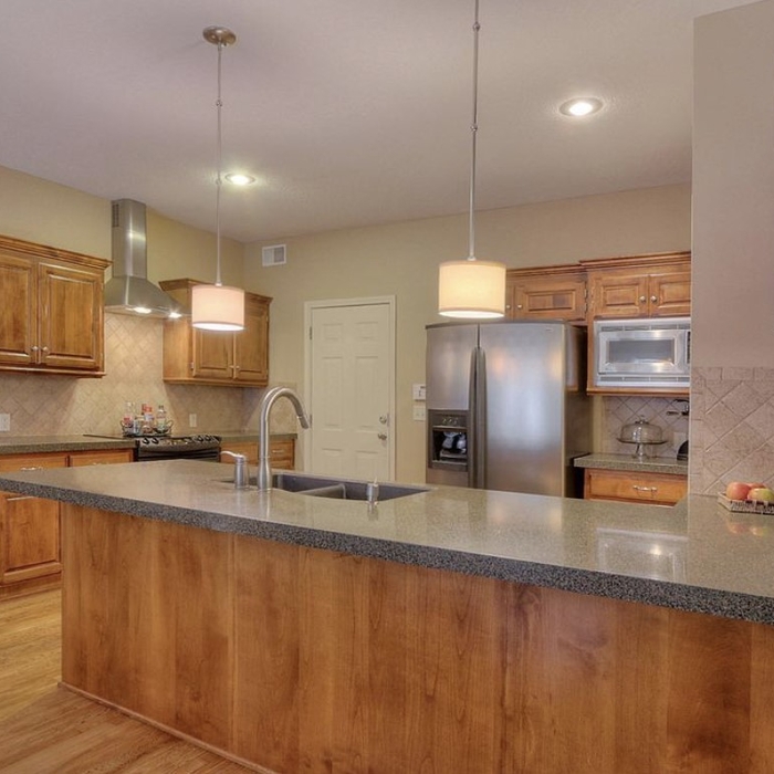 Facing the old kitchen from family room