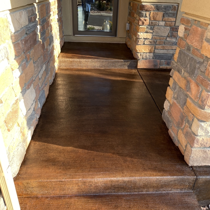 Stained concrete
