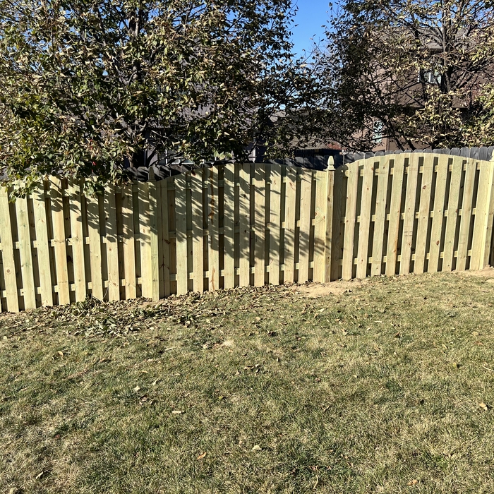Shadow box fence