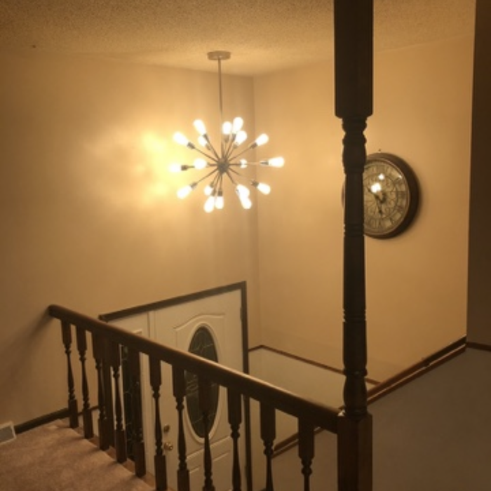 Entryway Accent Wall before