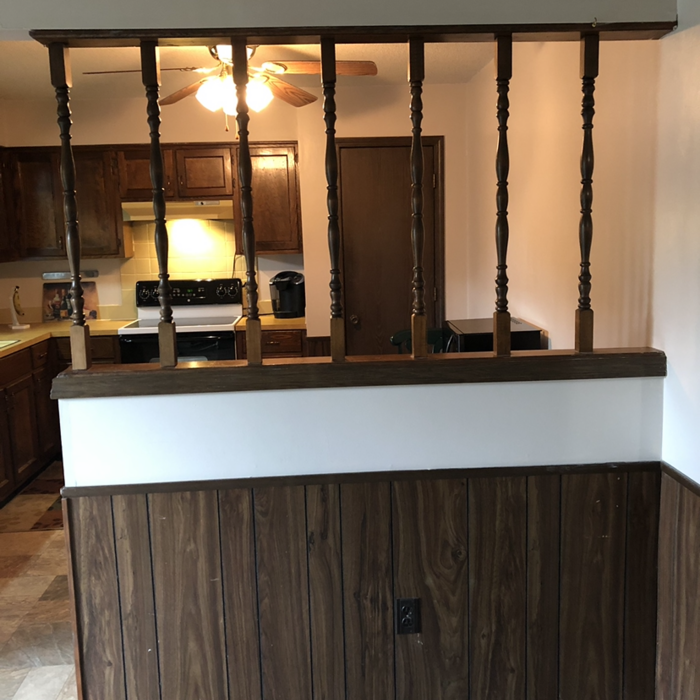 Kitchen Wall Removal Before