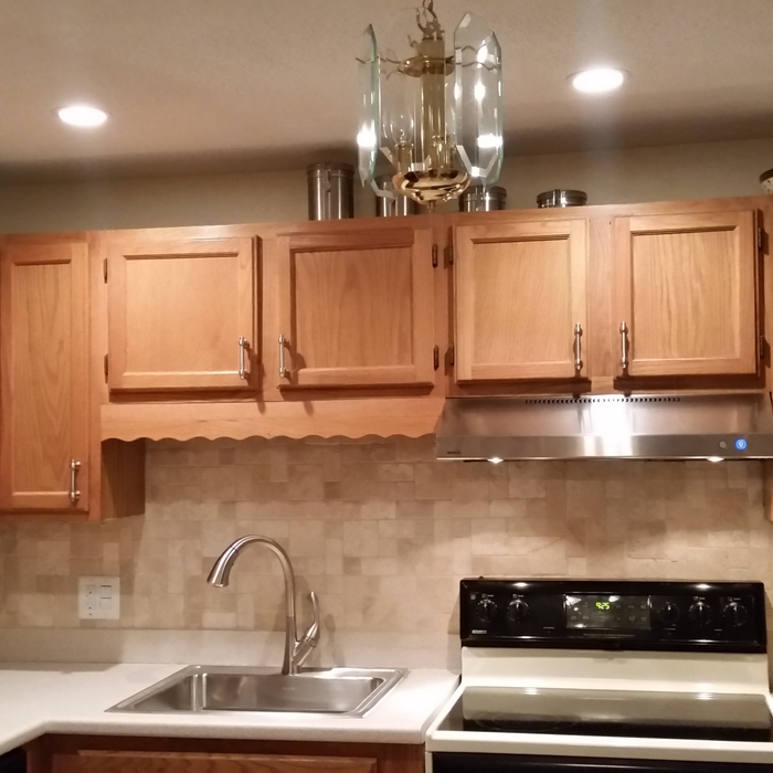 Kitchen lights.