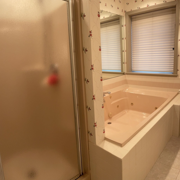 Clean and disinfected tub