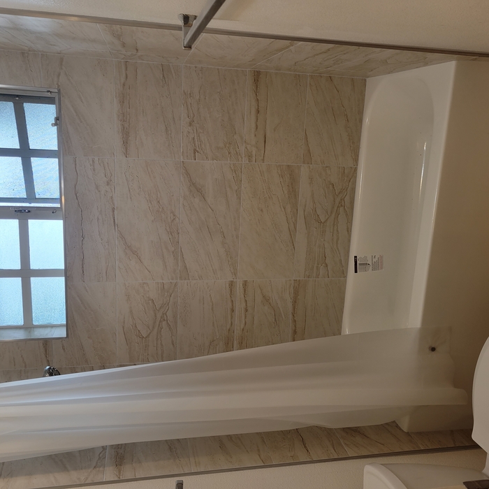 Tiled tub