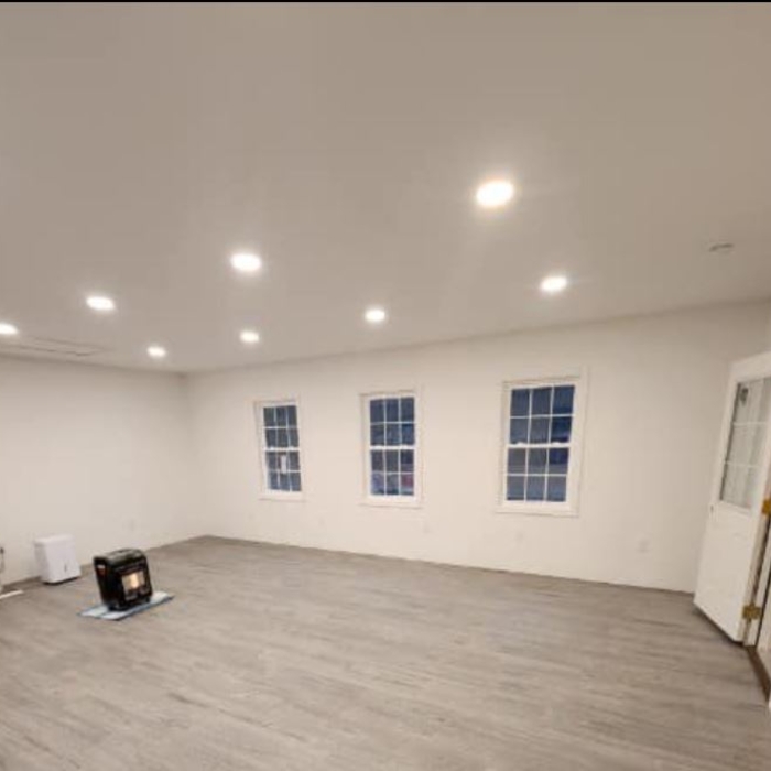 light fixtures installed