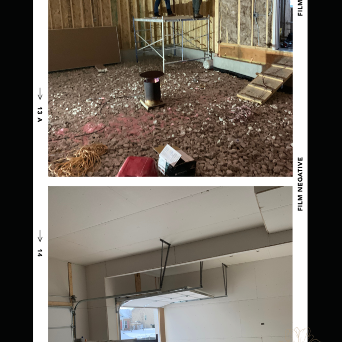 Drywall Hung in 3 Car Garage