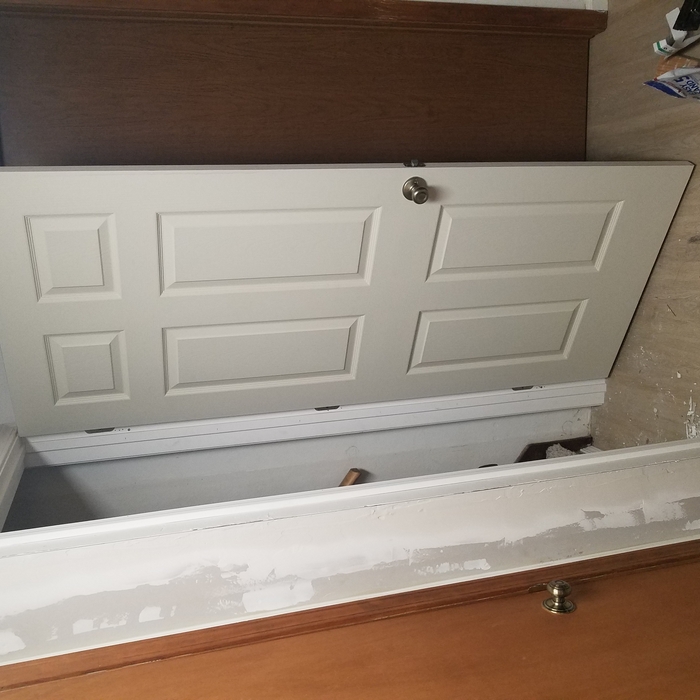 After drywall, mudding and taping, and trim