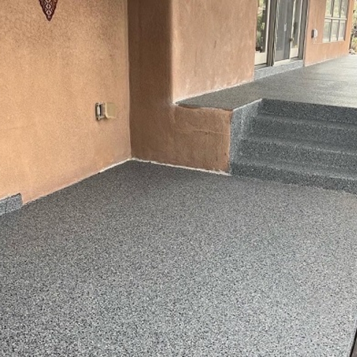 POLYASPARTIC - FULL FLAKE SYSTEM - PATIO